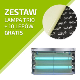 ZESTAW Lampa jednostrona TRIO-STEEL + 10 lepów gratis - IP21