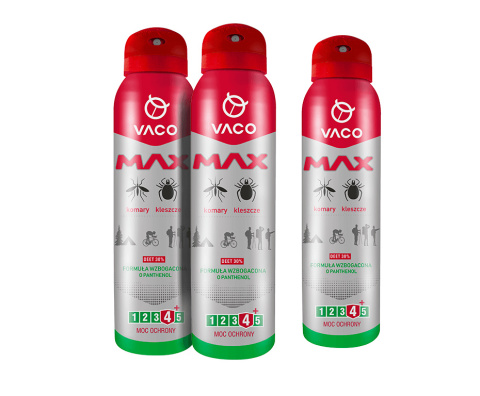 VACO Spray MAX na komary, kleszcze, meszki 100 ml VACO Spray MAX na komary, kleszcze, meszki 100 ml