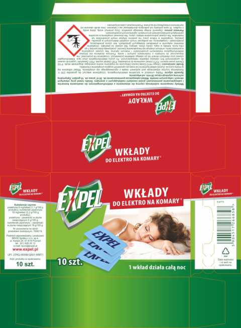 EXPEL – wkłady do elektro na komary 10 szt. EXPEL – wkłady do elektro na komary 10 szt.
