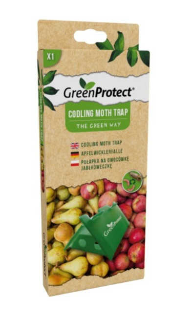 Pułapka klejowa z feromonem na owocówkę jabłkóweczkę Green Protect Pułapka klejowa z feromonem na owocówkę jabłkóweczkę Green Protect