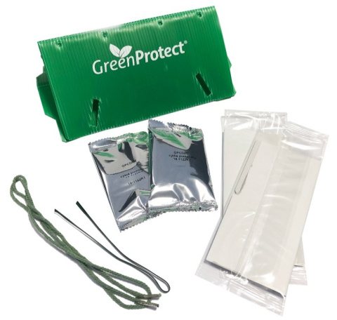 Pułapka klejowa z feromonem na owocówkę jabłkóweczkę Green Protect Pułapka klejowa z feromonem na owocówkę jabłkóweczkę Green Protect