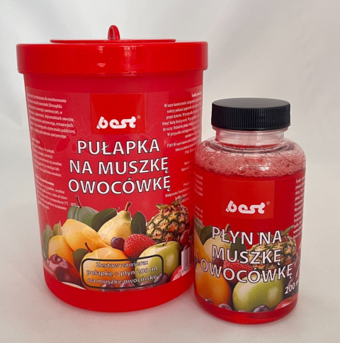 Pułapka lejkowa na osy i muchy + płyn 200 ml Pułapka lejkowa na osy i muchy + płyn 200 ml